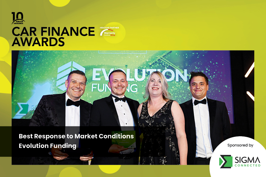 Evolution Funding wins best best response to market conditions at the car finance awards 2025