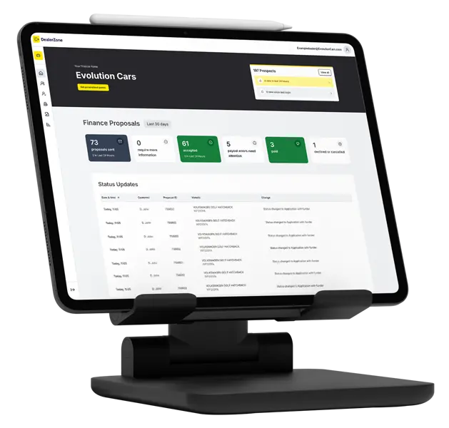 DealerZone deal management portal for dealers