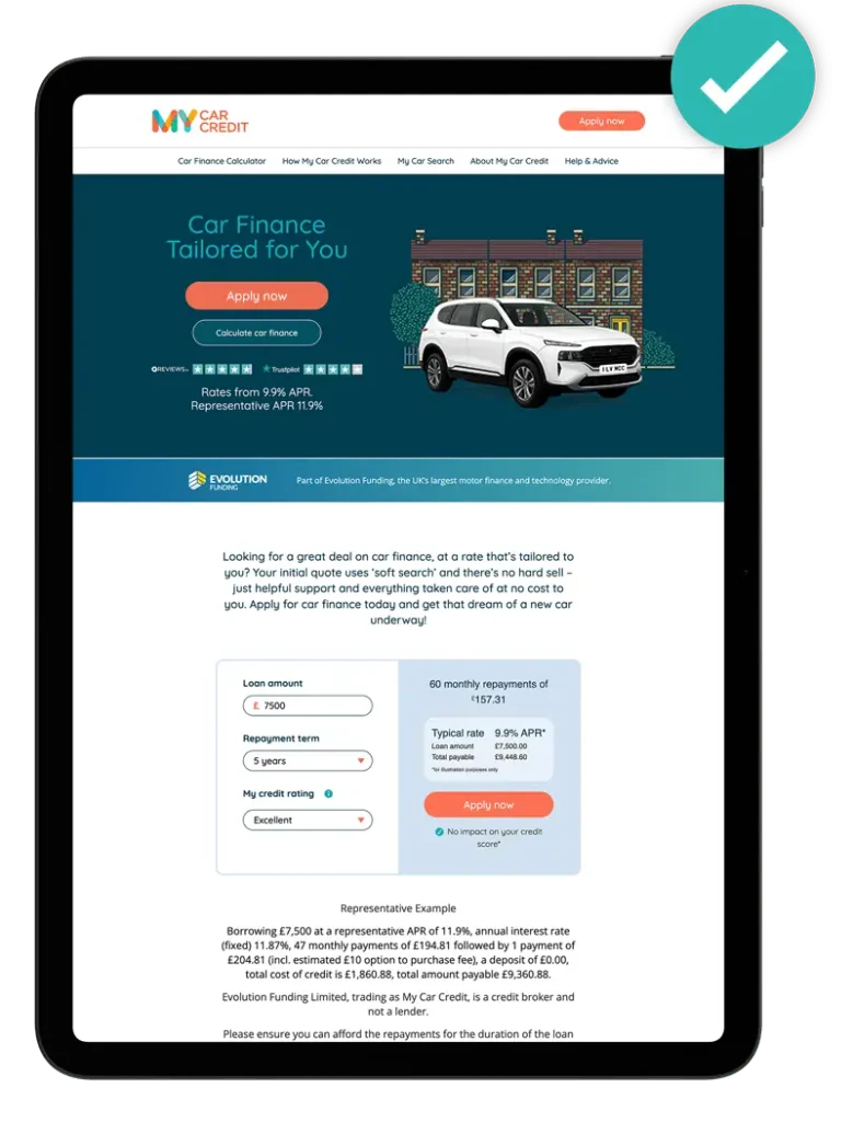 An example of how to use other examples of finance in a financial promotion